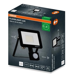 Osram FL LUX mozgásérzékelős LED reflektor 20W semleges fehér IP65 fekete