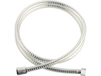 Műanyag zuhanycső 150 cm ezüstszínű-átlátszó