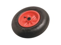 Felfújható kerék műanyag felnivel, 400 mm, 200 kg, piros-fekete Felfújható kerék műanyag felnivel, 400 mm, 200 kg, piros-fekete