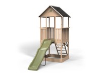 Exit Panorama 500 fa játszóház csúszdával és homokozóval Exit Panorama 500 fa játszóház csúszdával és homokozóval