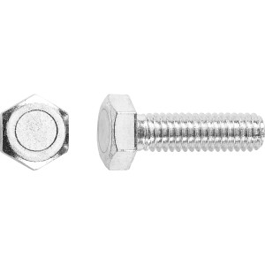 Horganyzott LUX gépi csavar M8 x 20 mm teljes menettel, 50 darabos csomag.
