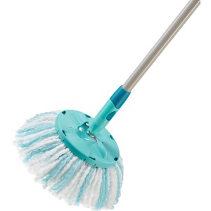 Leifheit cserefej Clean Twist Disc Mop Ergo Micro Duo-hoz, türkiz/fehér, tisztító eszközökhöz.