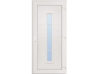 Bejárati ajtó Tenerife fehér PVC jobbos 98 cm x 208 cm