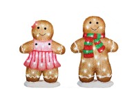 Lumineo LED karácsonyi figura mézeskalács 2-féle változatban 46 cm Lumineo LED karácsonyi figura mézeskalács 2-féle változatban 46 cm