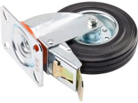 # Tömör gumi önbeálló görgő, 125 mm, teljes rögzítéssel # Tömör gumi önbeálló görgő, 125 mm, teljes rögzítéssel