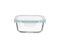 TOO KT-85 üveg 320 ml-es hőálló négyzet ételtároló csatolható műanyag tetővel