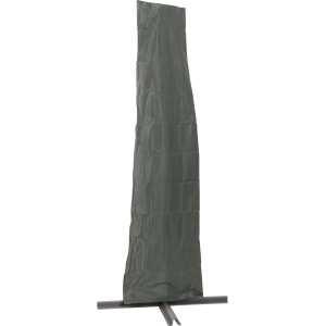 Robusztus antracit napernyő védőhuzat konzolos napernyőkhöz 250 cm-ig. Poliészterből, cipzárral.