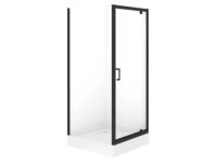 Cersanit Brasco 90 fekete Pivot ajtóval zuhanytálcával Cersanit Brasco 90 fekete Pivot ajtóval zuhanytálcával