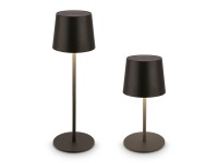 Brilo akkus LED-es asztali lámpa Bota fekete 11 cm átmérő Brilo akkus LED-es asztali lámpa Bota fekete 11 cm átmérő