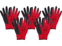 Munkakesztyű Latex piros 5 db. Méret: 9