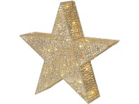 Dekor álló LED csillag 40 cm arany Dekor álló LED csillag 40 cm arany