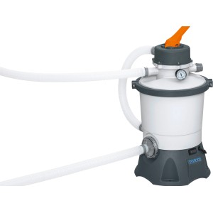 Bestway homokszűrős vízforgató 3.596 l/h, 85 W, 16.600 literes medencékhez. Tömlőkkel és manométerrel.