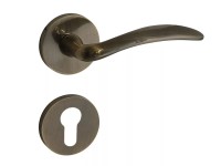 Ajtókilincs Olive CZ rozettás antikolt