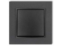 MINI egypólusú kapcsoló kerettel metál grafit