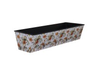 A.H.G. Flora virágláda aranyszínű tükröződésekkel szögletes 51x18x10,5cm fehér A.H.G. Flora virágláda aranyszínű tükröződésekkel szögletes 51x18x10,5cm fehér