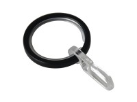 Schöner Wohnen függönykarikák csúszóbetéttel és ráncszedővel Fekete 10 darab Schöner Wohnen függönykarikák csúszóbetéttel és ráncszedővel Fekete 10 darab