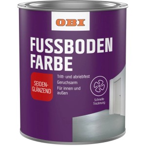 OBI Padlófesték Antracit szürke, 2,5 l-es doboz, selyemfényű. Beltéri és kültéri használatra.