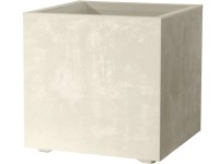 Deroma Cubo Millennium virágcserép 25 cm x 25 cm x 25 cm gyöngyfehér