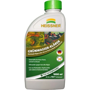 Heissner Zöldvíz tisztító 1000ml a tiszta tavakért, algák ellen.