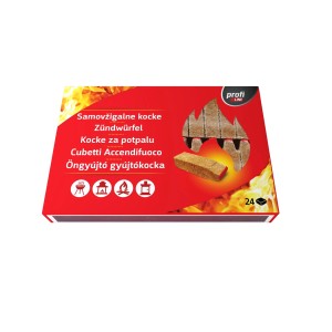 Gyújtókocka csomag grillhez, kandallóhoz és sütőhöz. Tűzifa gyújtó.