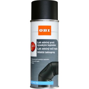 Hőálló lakk spray az OBI-tól, 650°C-ig alkalmas.