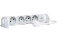 Legrand elosztó 4-es 1,5 m vezetékkel fehér-szürke