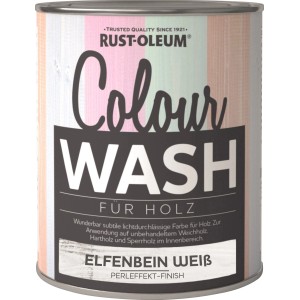Rust-Oleum Colour Wash Elefántcsont Fehér doboz, effektfesték fához, gyöngyházfényű bevonattal.