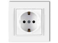 MINI egyes dugalj kerettel matt fehér