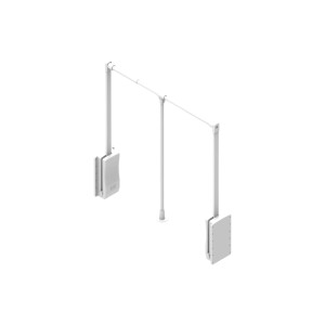 Rejs Teleszkópos ruhatartó Lifter Basic 64,5-93 cm fehér