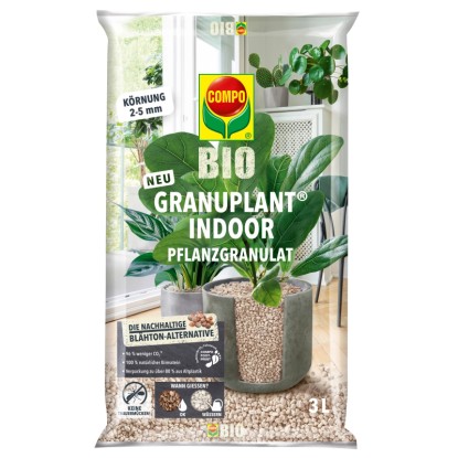 Compo Bio-Pflanzgranulat Granuplant Indoor 3L, ültetőközeg hidroponikához és szobanövényekhez.
