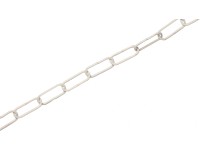 LUX körszelvényű huzal díszlánc fehér 3 mm  - méteráru
