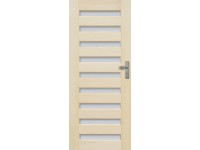 Radex beltéri ajtó Regent üveges jobbos borovi fenyő 90 cm x 210 cm