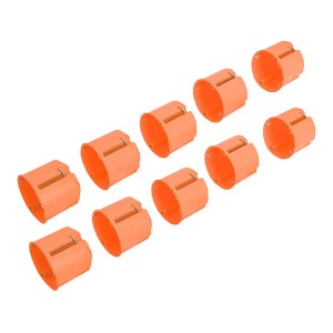 10 db narancssárga gipszkarton doboz (61 mm) kapcsolókhoz és aljzatokhoz.