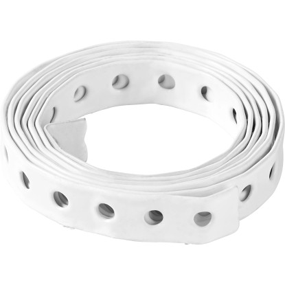 Perforált szalag porszórt fehér 17 mm