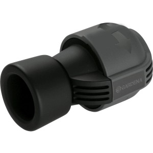 Gardena 25 mm x 25 mm-es csatlakozó belső menettel sprinkler rendszerekhez.