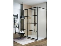 Wasserburg VETRO Black Walk-in fal 8 mm 120 cm x 200 cm