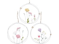 Boltze virág felakasztható dísz 3-féle változatban többszínű