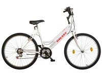 MTB 26-os női kerékpár fehér-piros