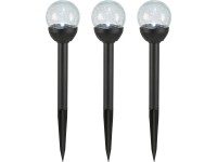 Gnomo napelemes LED-lámpa 3 darabos készlet 8 cm átmérő x 38,5 cm