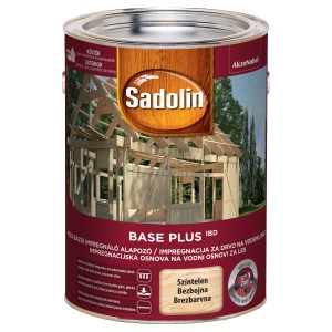 Sadolin fa alapozó kültéri használatra, színtelen, fém vödörben.