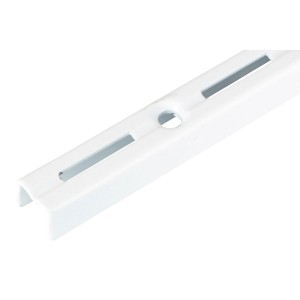 Fehér polcsín, 50 cm, polcok rögzítéséhez bútorépítéshez.