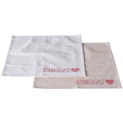Boltze Lieblingsgast szalvéta 2-féle változatban 4 darab fehér-rózsaszín