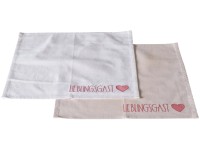 Boltze Lieblingsgast szalvéta 2-féle változatban 4 darab fehér-rózsaszín