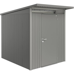 Biohort AvantGarde A2 fém kerti tároló, kvarcszürke metál, standard ajtóval. Tároló a kertbe.