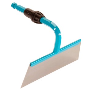 Gardena combisystem gyomirtó kapa 16 cm munkaszélességgel, kék és ezüst.