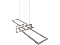 Salinas 34 W 4200 lm LED függőlámpa fényerőszabályozó kapcsolóval nikkel matt