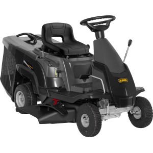 Alpina AT2 66 QA fűnyíró traktor: Kompakt fűnyíró traktor fűgyűjtővel és oldalsó kidobással.