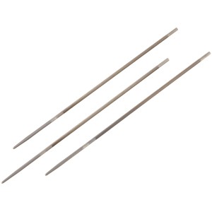 3 db LUX fűrészlánc reszelő, 4 mm, láncfűrész tartozékokhoz a láncok élezéséhez.