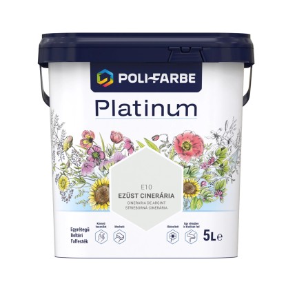 Poli - Farbe Platinum beltéri falfesték diszperziós Ezüst cinerária 5 l