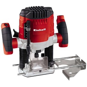 Einhell TC-RO 1155 E felsőmaró: Piros maró ezüst részletekkel és fekete fogantyúval.